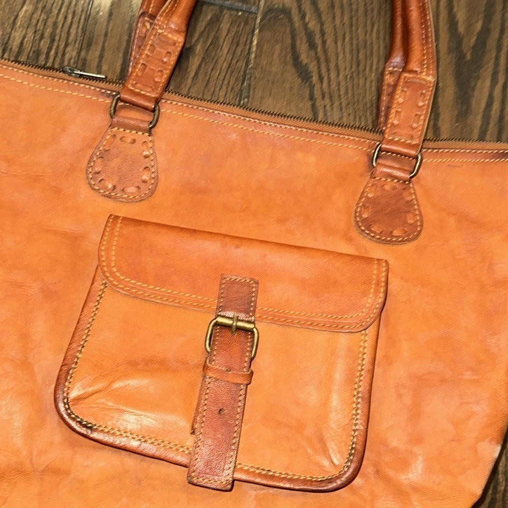 Vintage leather bag - Picture 3 of 8